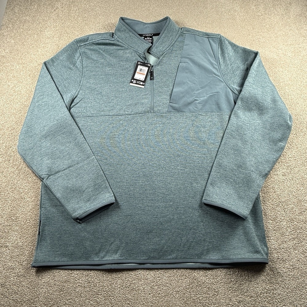 Under‎ Armour Mens 3XL Drive Sweater Fleece Half Zip Pullover Golf Lightweight
